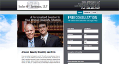 Desktop Screenshot of inslerhermanndisability.com